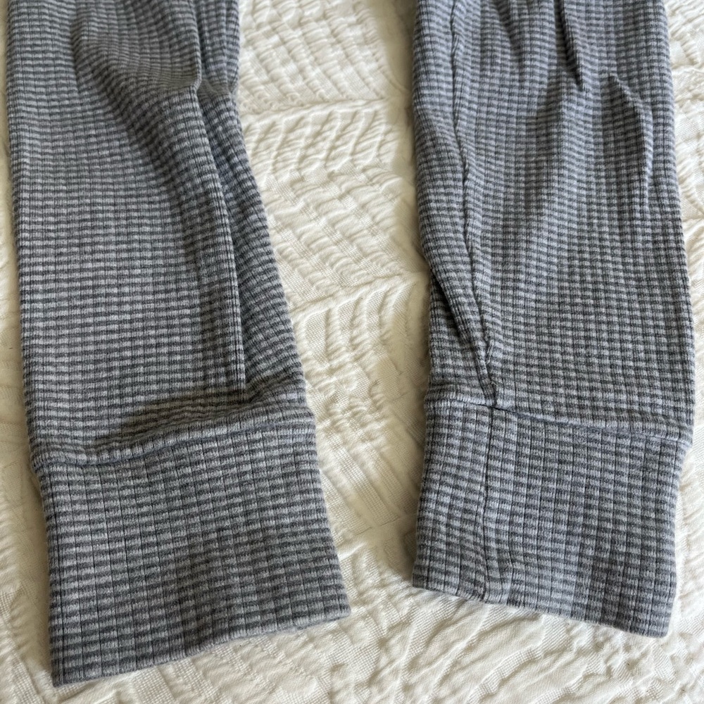 Gray Ribbed Lounge Pants - Picture 5 of 5